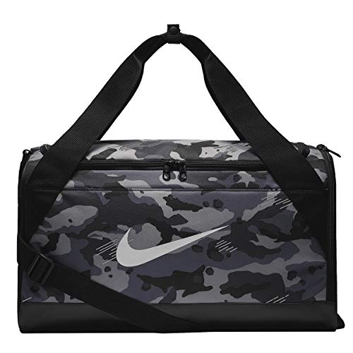 Nike Unisex – Erwachsene NK BRSLA S DUFF - AOP Klassische Sporttaschen, Dark Grey/Black/White, One Size