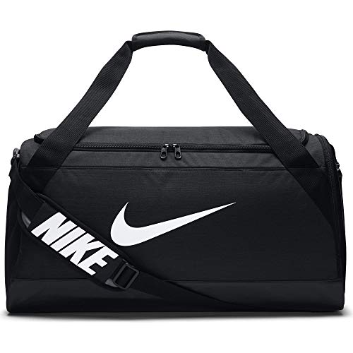 Nike Unisex Sporttasche Brasilia Duff Klassische Sporttaschen, Schwarz (Black/White), Einheitsgröße