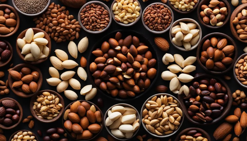 Nüsse, Samen und Kerne für zusätzliches Protein