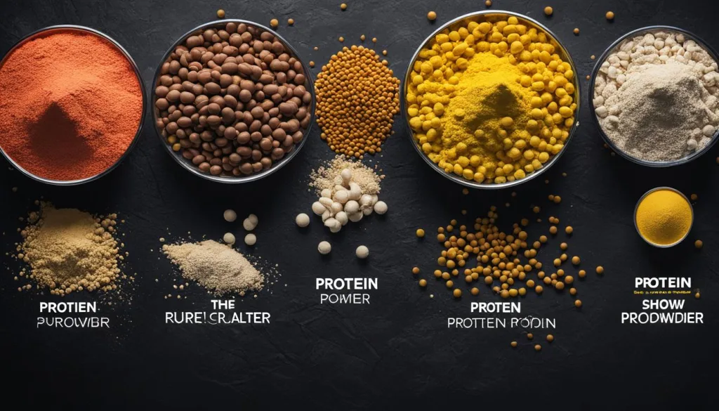 unterschiedliches eiweiß in protein pulver