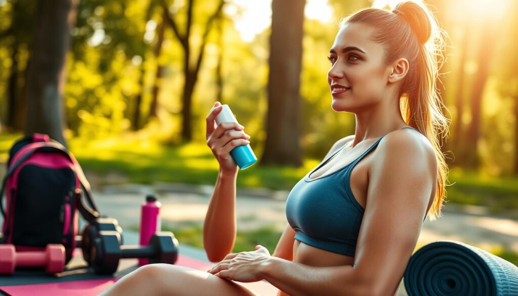 Feuchtigkeitsspendende Lotion für Sport