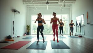 Indoor Cardio Fitness für Frauen ohne Geräte