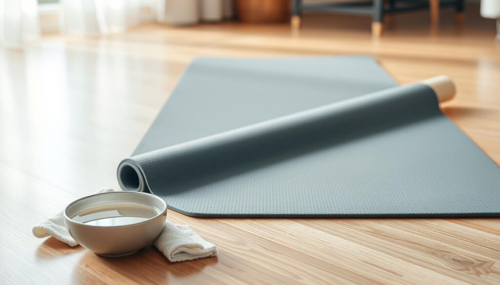Gym Matte reinigen Frauen
