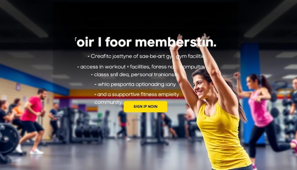 Image generation prompt for Fitness First Mitgliedschaft