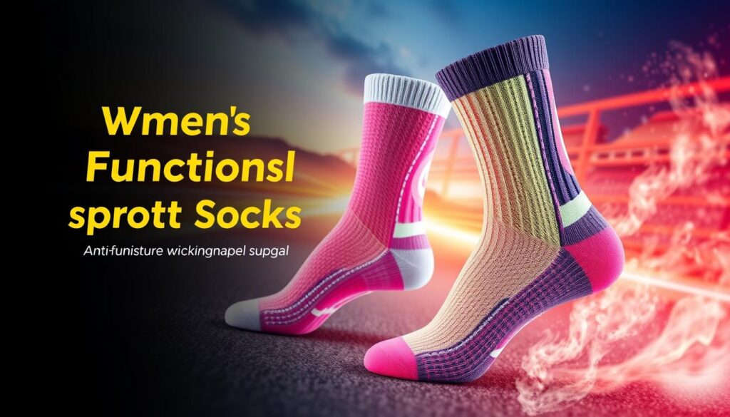 Image generation prompt for Funktionssocken Sport Frauen antimykotisch